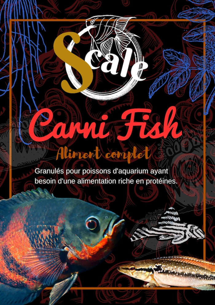 SCALE Carni Fish 300gr Nourriture pour poissons prédateurs