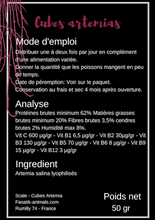 Charger l'image dans la galerie, Scale Artemia salina lyophilises en cubes pour poissons aquarium analyse