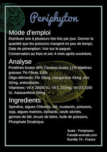 SCALE Périphyton 100 gr analyse et ingredients