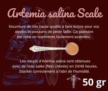 Charger l&#39;image dans la galerie, Artemia salina 50 gr Scale nourriture alevin
