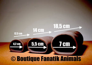 Tube de ponte 12-14 et 18 cm pour loricariidae en terre cuite boutique Fanatik Animals